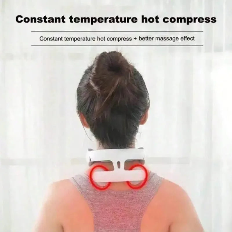 USB Smart Pulse Cervical Massager With Heating And Vibration