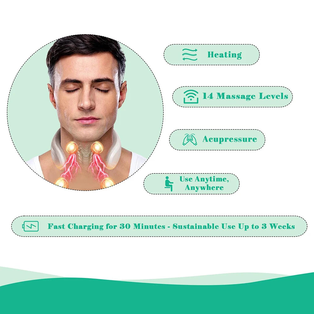 4 Heads Electric Back Massager USB Rechargeable For Home Office