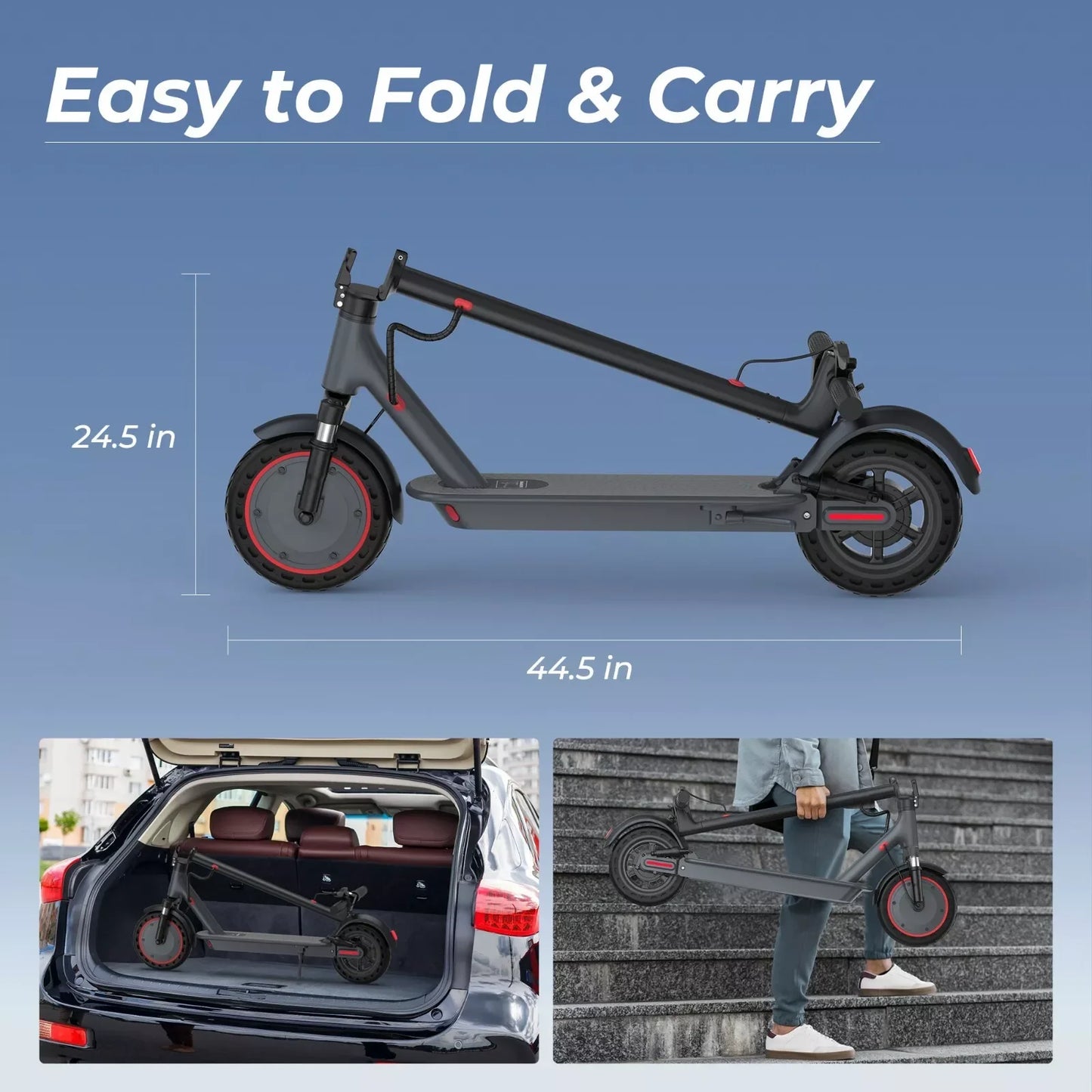 AOVOPRO TMAX Electric Scooter 500W 22MPH Smart App
