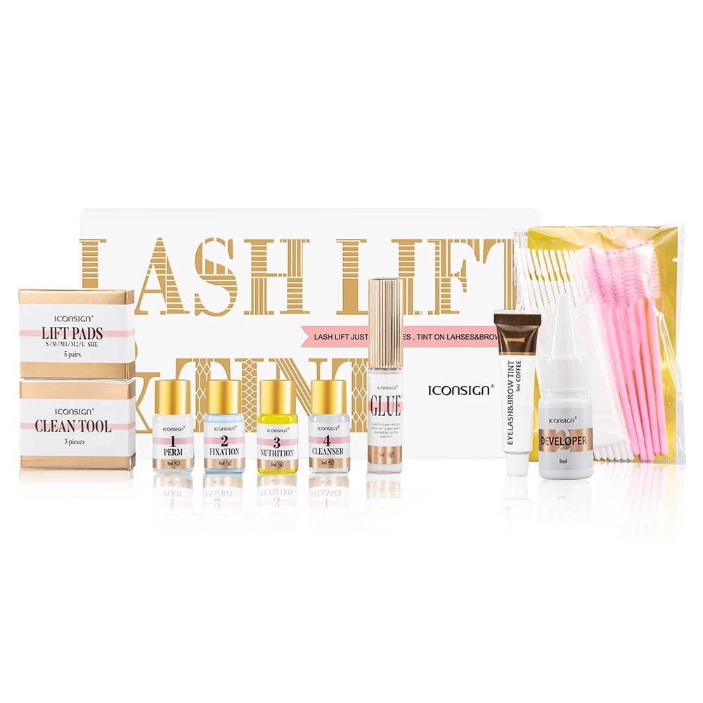 IcOnSign Lash Lift And Tint Kit With Brow Lamination