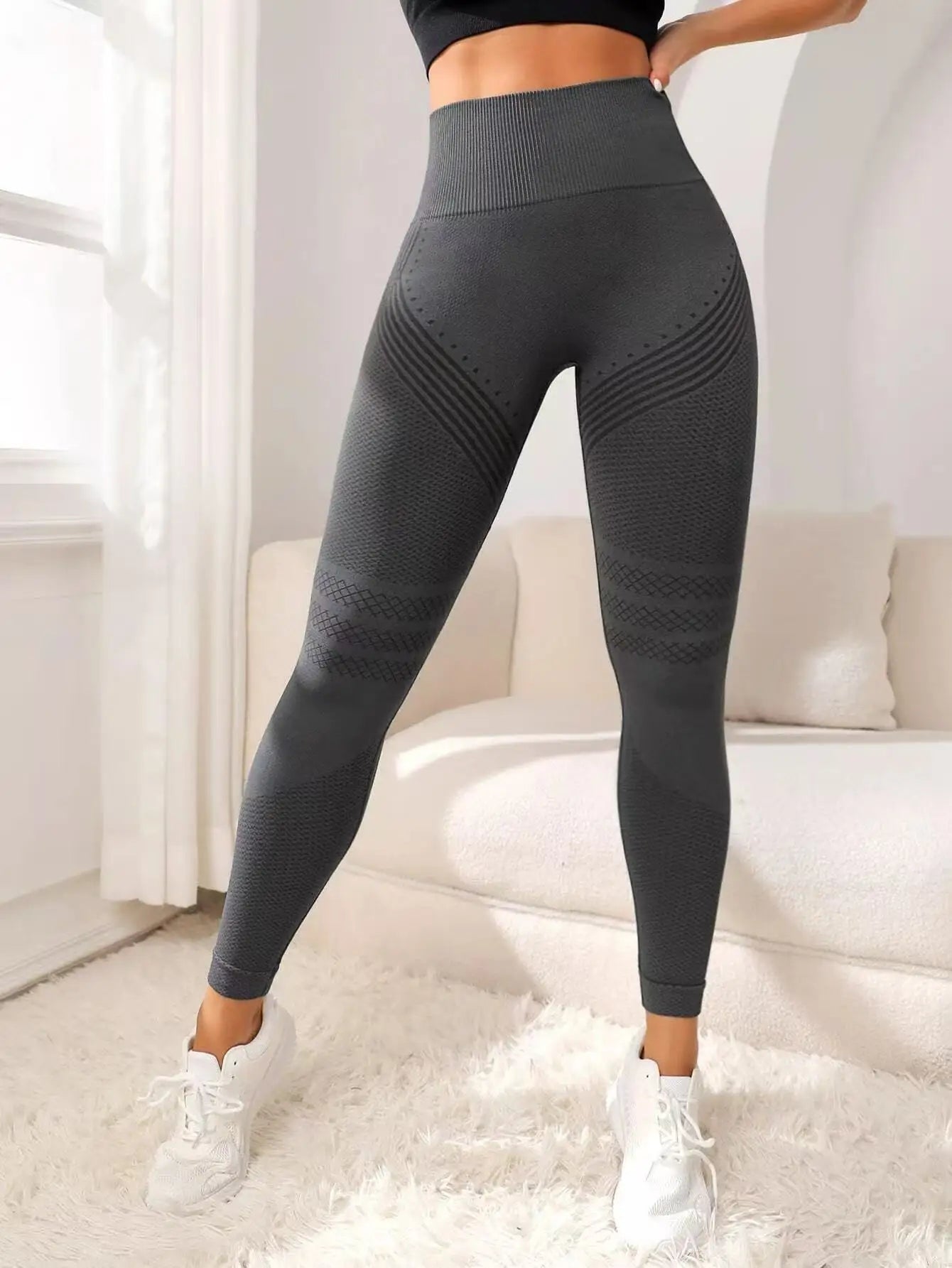 Cellulite 3D Leggings High Waist Anti Cellulite Training Control