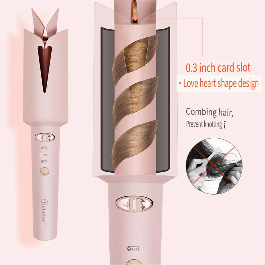 Hatteker Automatic Ceramic Negative Ion Hair Curler