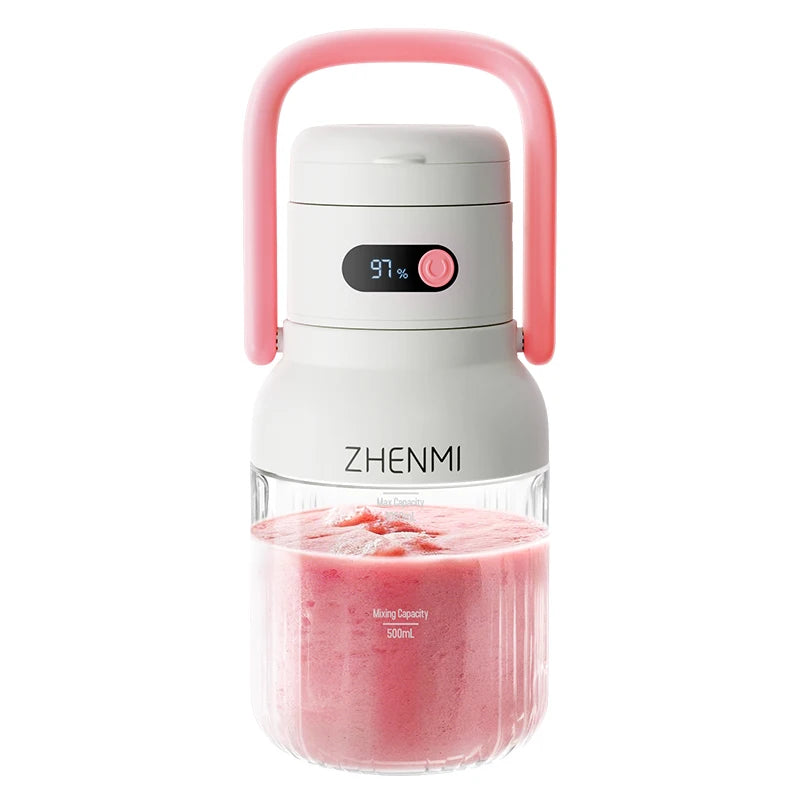 ZHENMI BPA Free Cordless USB Rechargeable Blender for Shakes and Smoothies