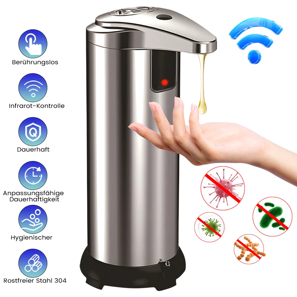 Automatic Touchless Stainless Steel Soap Dispenser With Infrared Sensor
