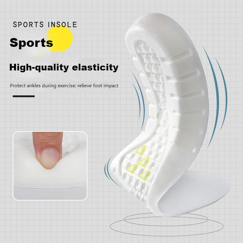 Soft Sport Insoles With Deodorant Memory Foam For Running Shoes
