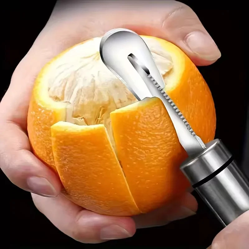 Stainless Steel Citrus Peeler With Handle Kitchen Fruit Tool