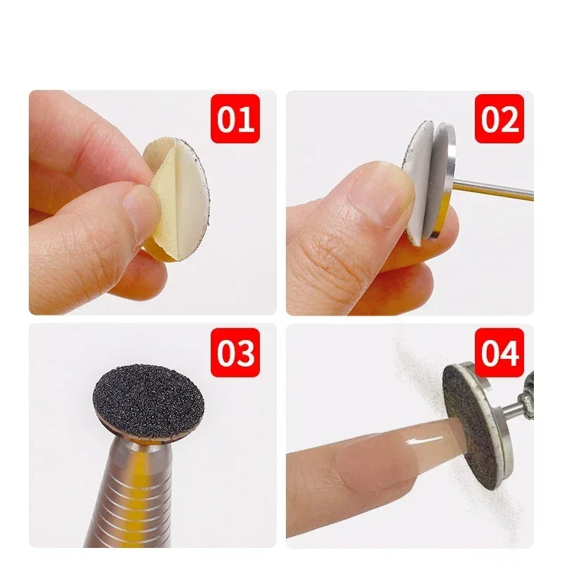 Foot Rasp Kit With Replaceable Sanding Disks For Calluses And Dead Skin