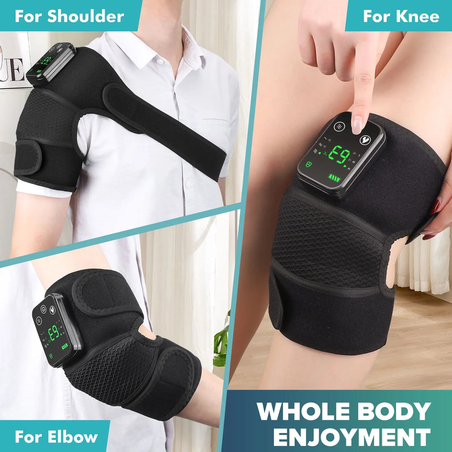 Hailicare Knee Heating Massager With Hot Compress And Vibration