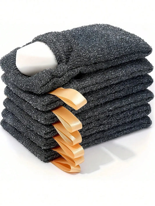 Exfoliating Mesh Soap Saver Bags with Loofah Texture and Cord