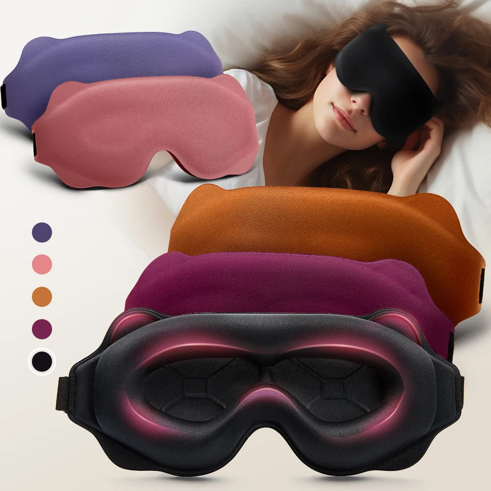 Zoechic 3D Sleeping Mask Blockout Light Travel Eye Mask