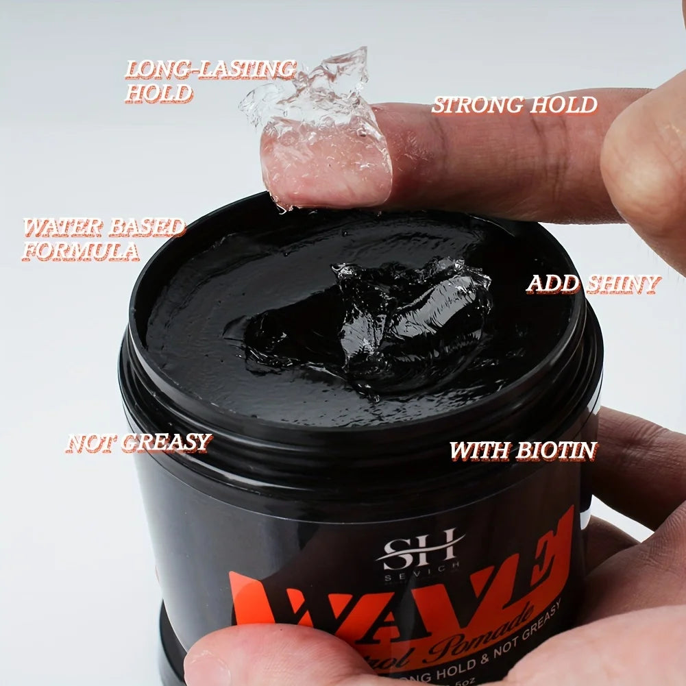 Sevich Waves Control Pomade Set With Hair Oil And Brush