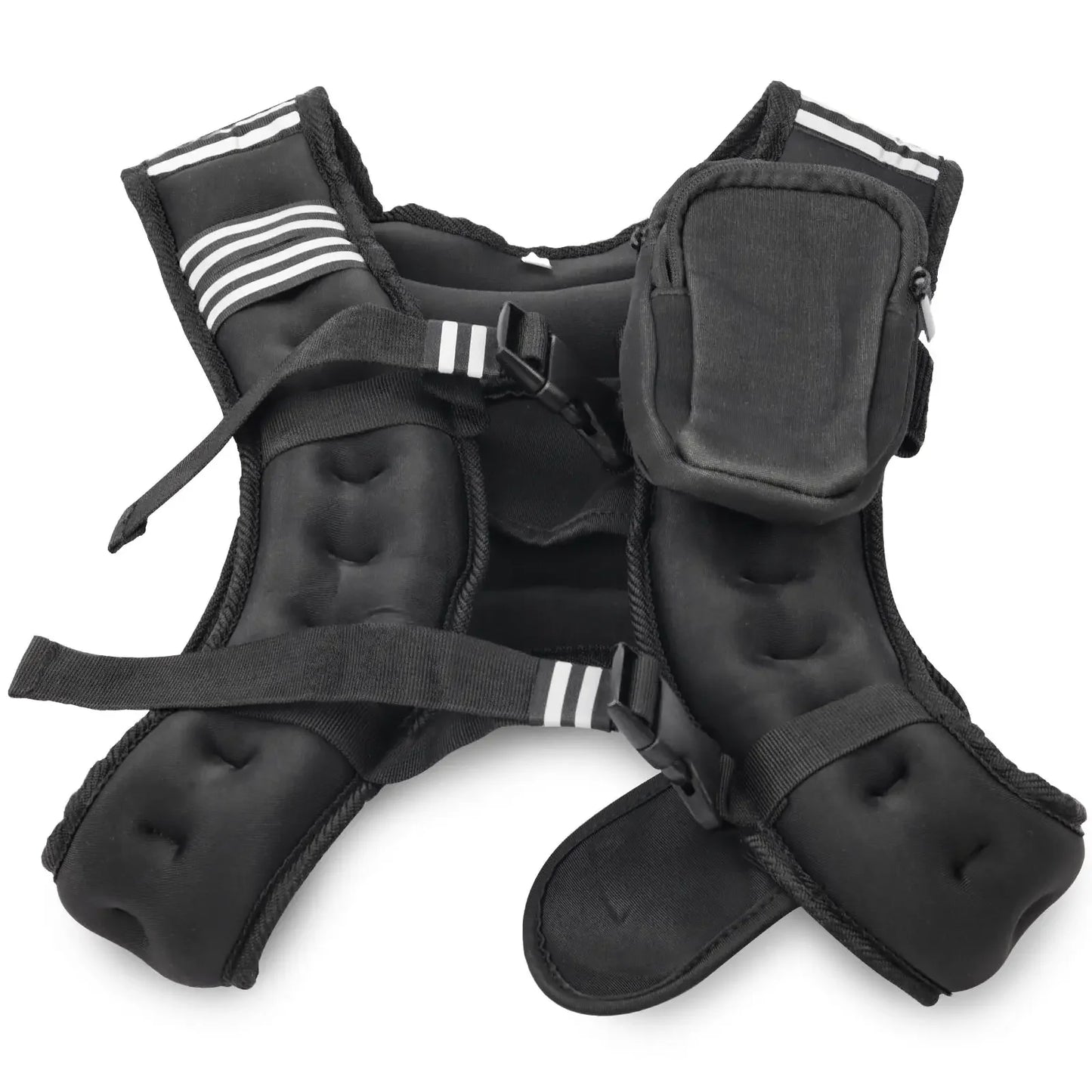 Weighted Vest 12 And 16 Pounds With Reflective Stripe And Adjustable Straps