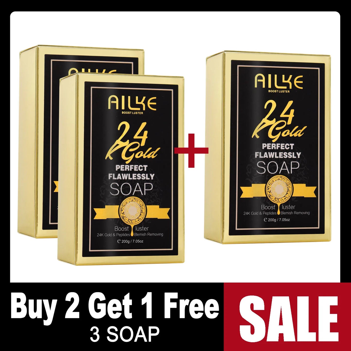 AILKE 24K Skin Care Set Whitening For All Skin Types