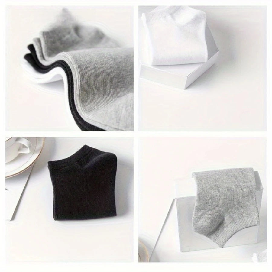 Thin Unisex Ankle Socks Sweat Absorbing for Daily Wear