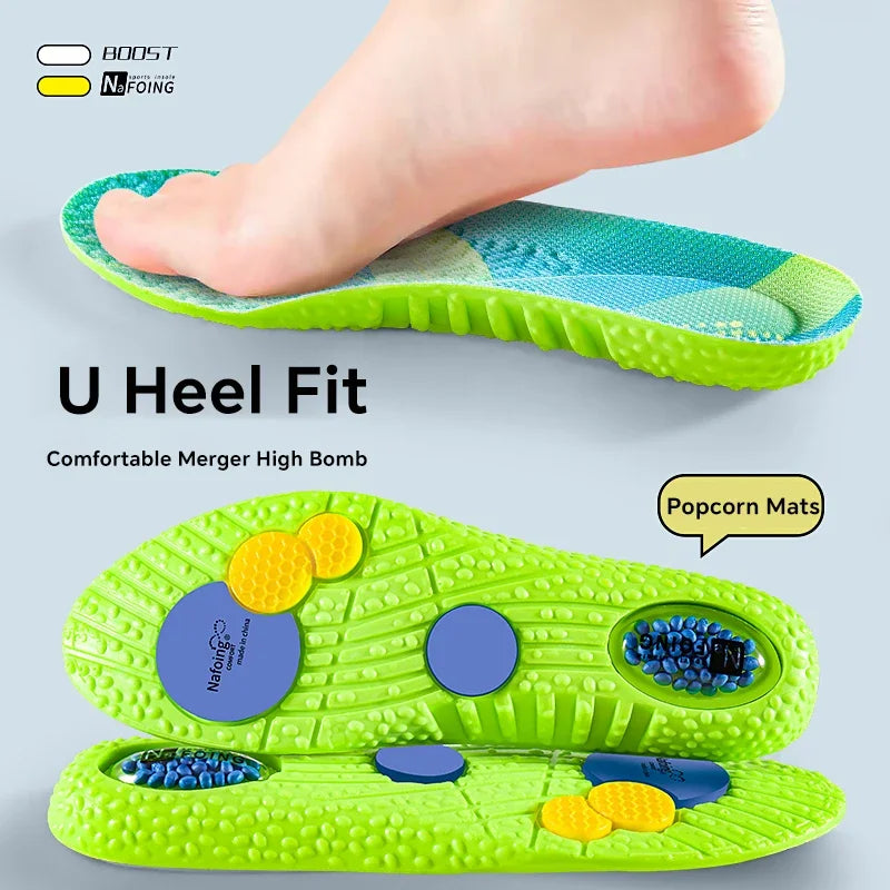 NAFOING Sport Shock Absorption Insoles EVA Air Cushion Arch Support