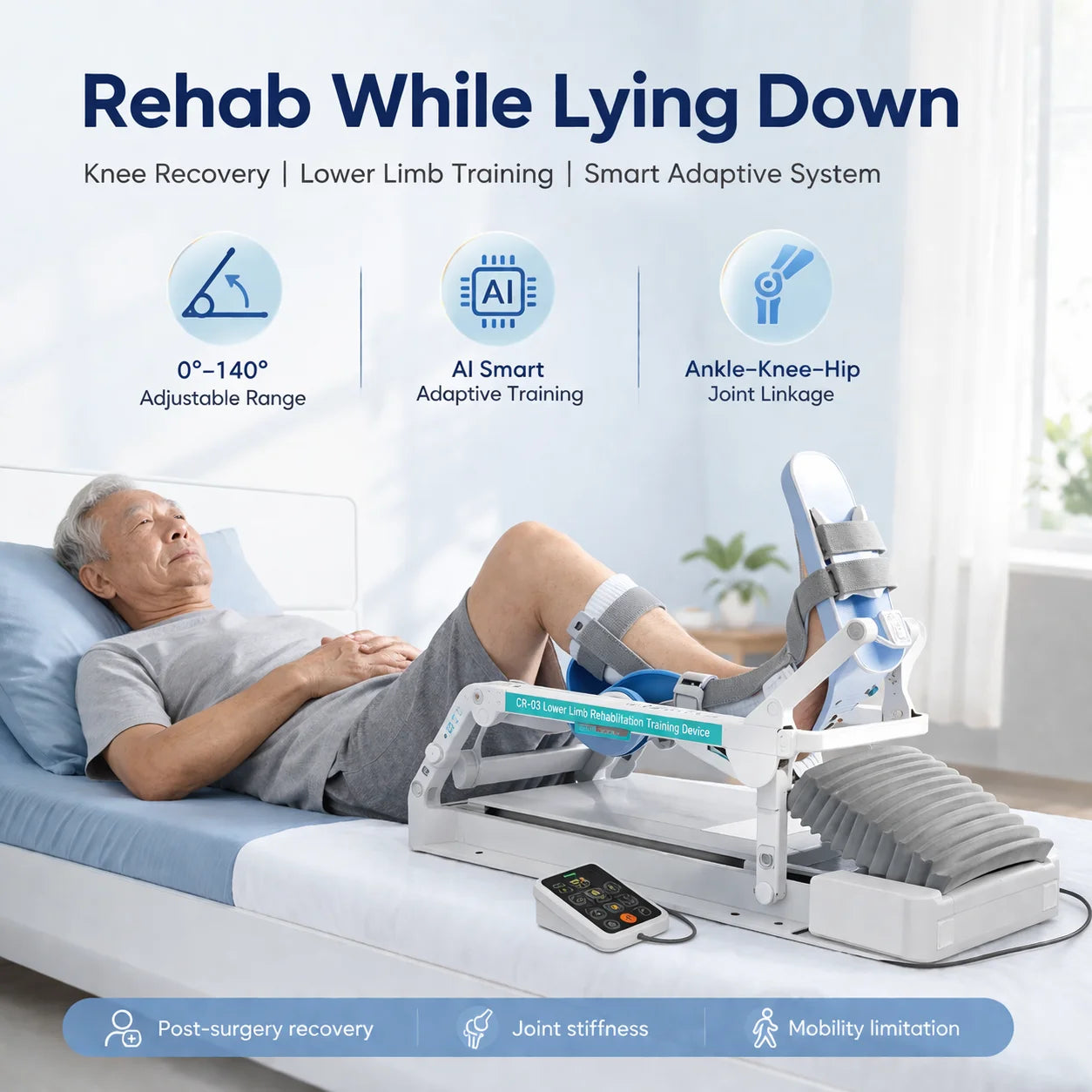 Electric Knee Joint Rehabilitation Machine For Home Lower Limb Therapy