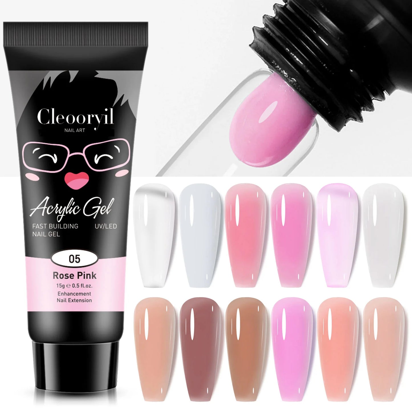 Misscheering Nail Extension Gel Poly Nail Acrylic Gel UV LED