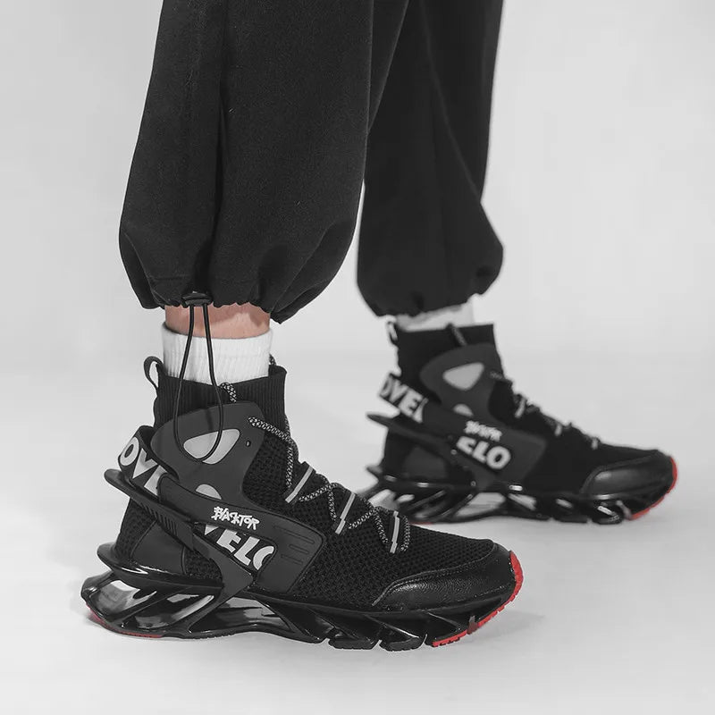 Lexsan Mens Casual Breathable Mesh Lace Up Sneakers For Everyday Wear