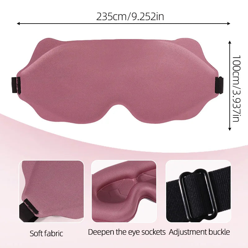 3D Contoured Sleep Mask Blocks Light