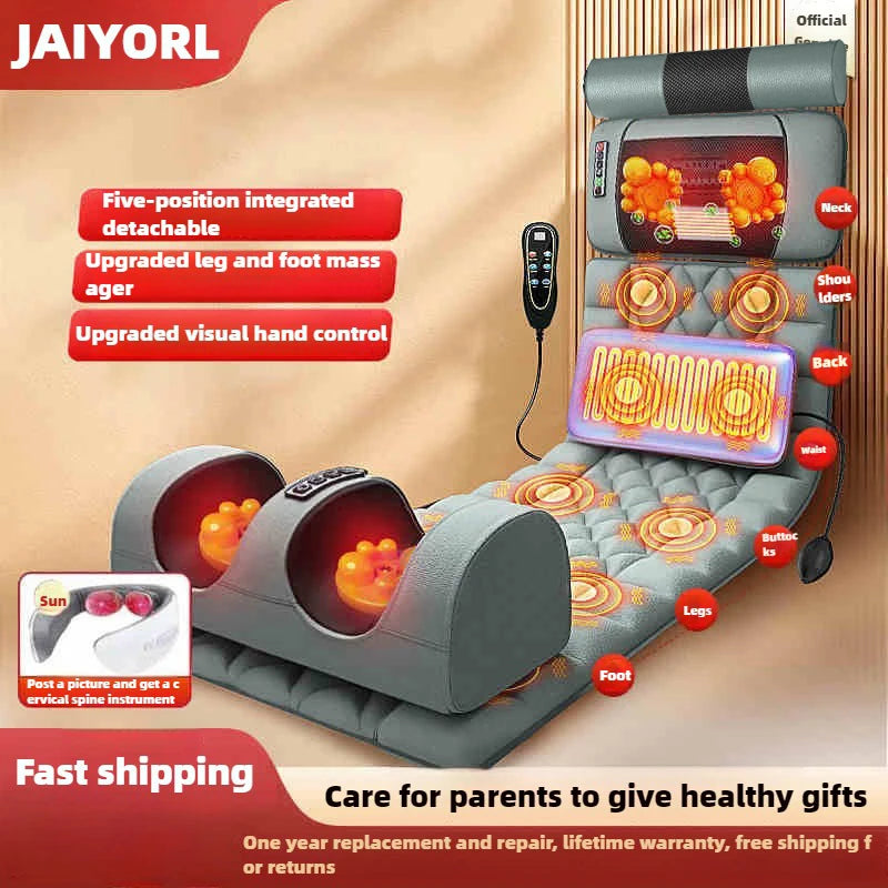JAIYORL Electric Full Body Massage Mattress With Heating And Vibration