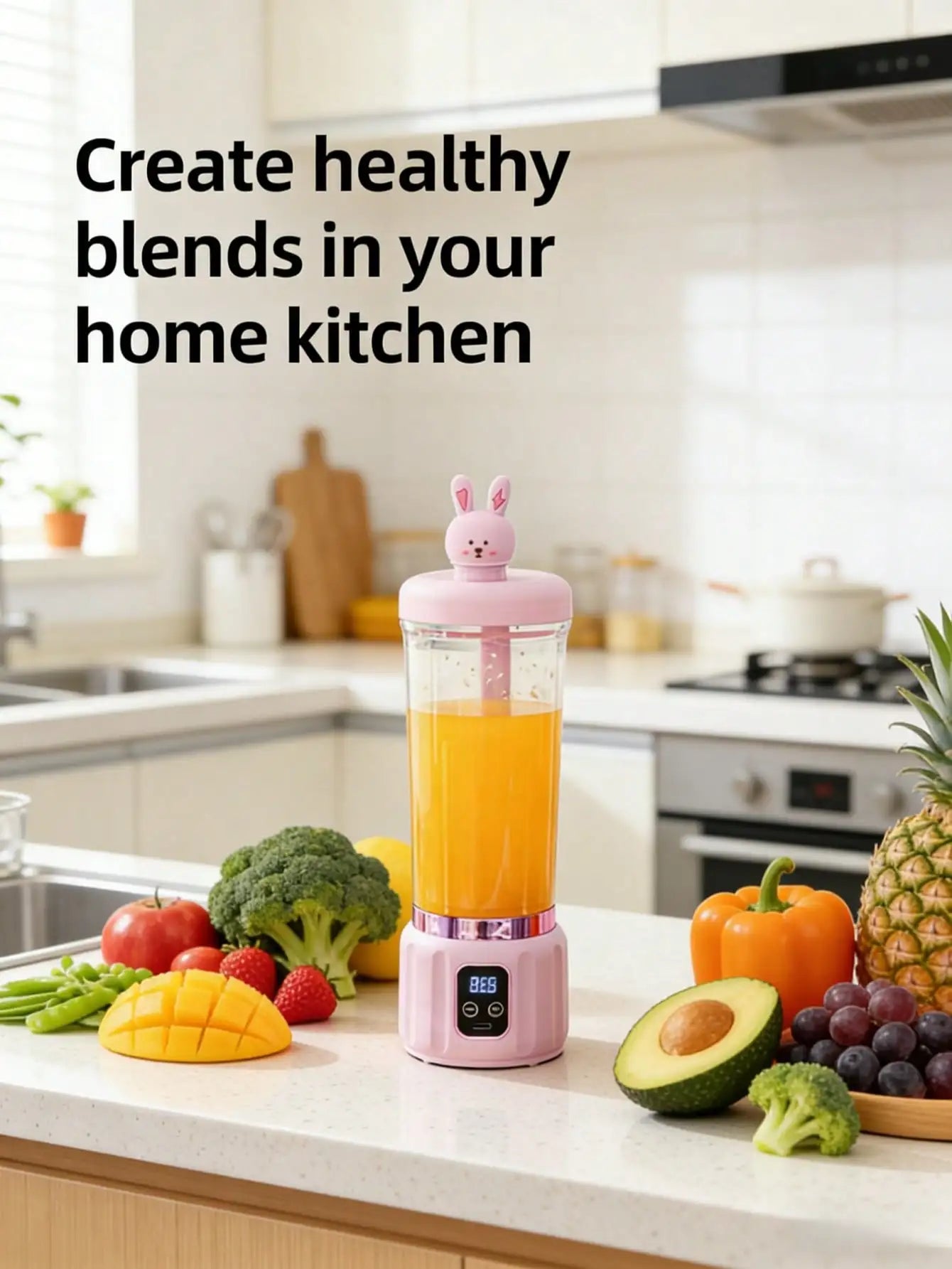 Portable USB Juicer 12 Blades Personal Blender Rechargeable