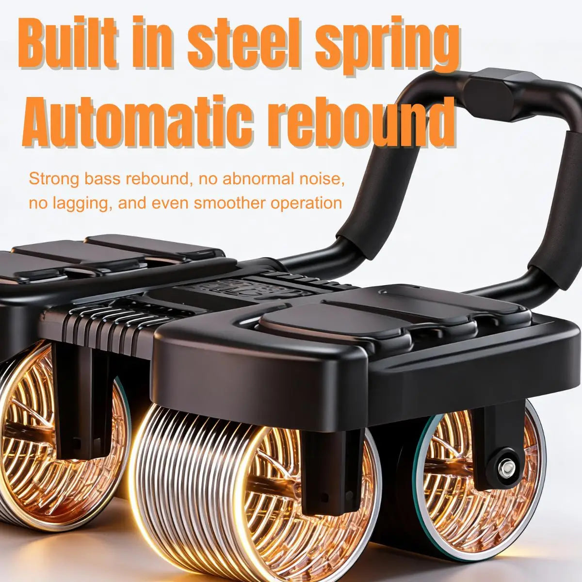 Ab Wheel Roller With Elbow Support And Knee Mat