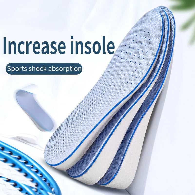 Invisible Height Increase Insoles Breathable Comfort for Men Women