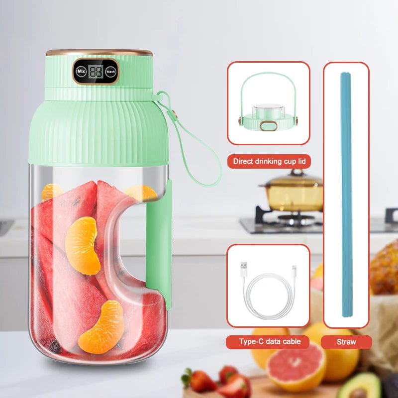 Portable Juicer Blender USB Charging Fruit Juicer Cup Smoothie Machine