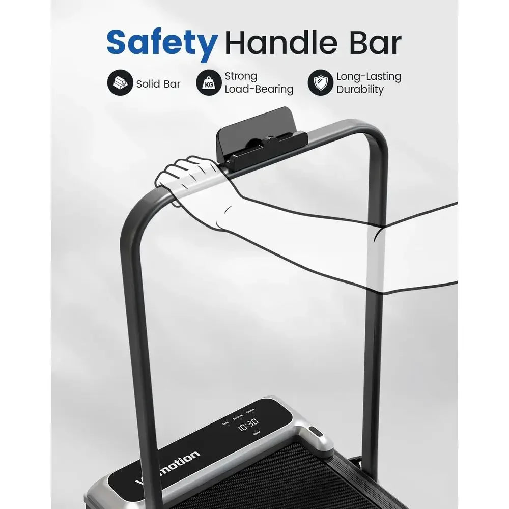 Walking Pad Treadmill With Handle Bar And Adjustable Incline