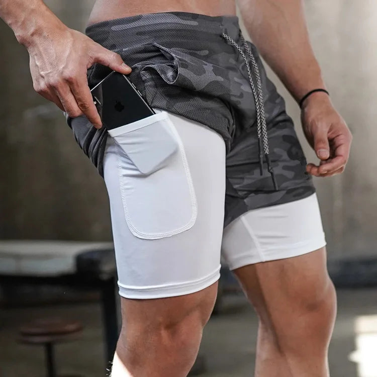 Men Quick Dry Running Shorts For Gym And Jogging Training