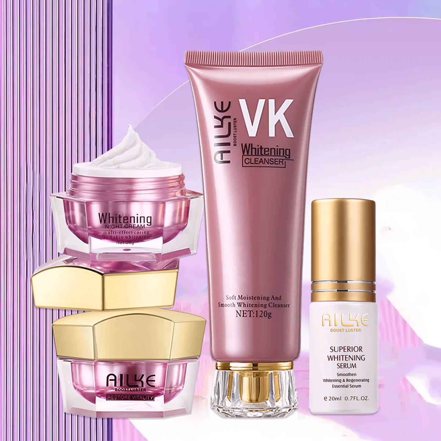 AILKE Hyaluron Face Cream Whitening Anti Aging Moisturizing Skin Care