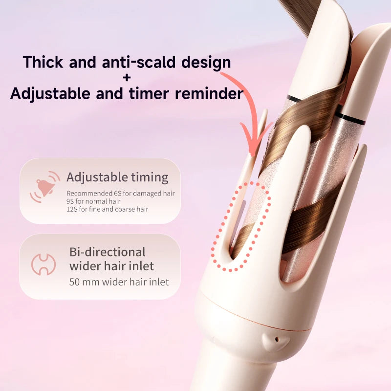 Minhuang Automatic Hair Curler Rotating Ceramic Curling Iron