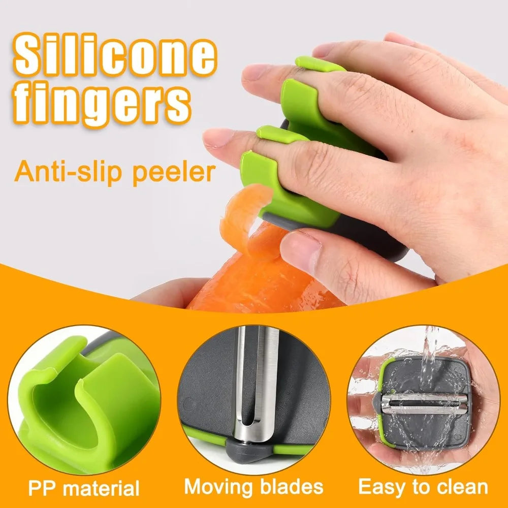 Portable Kitchen Peeling Tool Stainless Steel Veggie Peeler