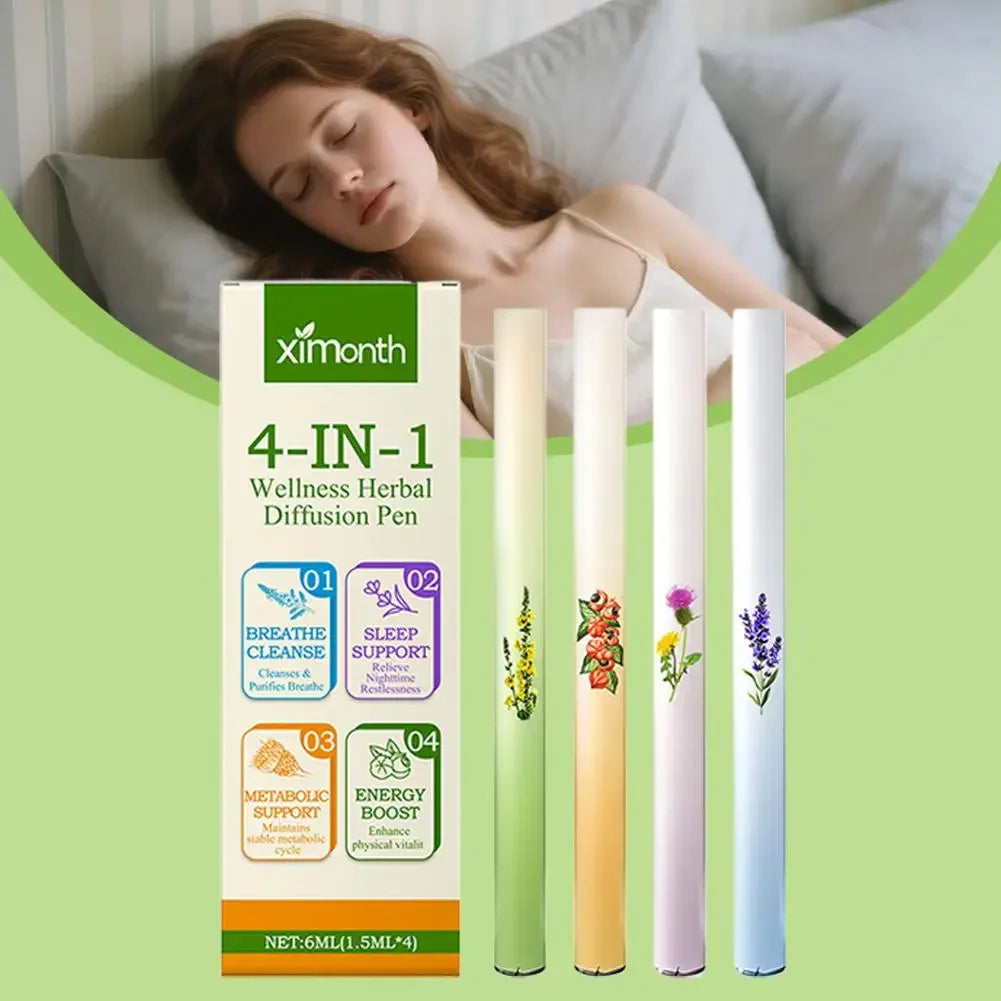 Herbal Aromatherapy Pen Diffuser Supporting Soothing Breathing Lung Wellness