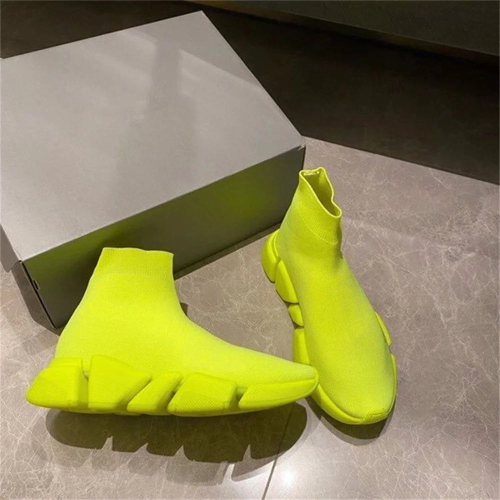 Breathable High Top Sock Sneakers for Men and Women