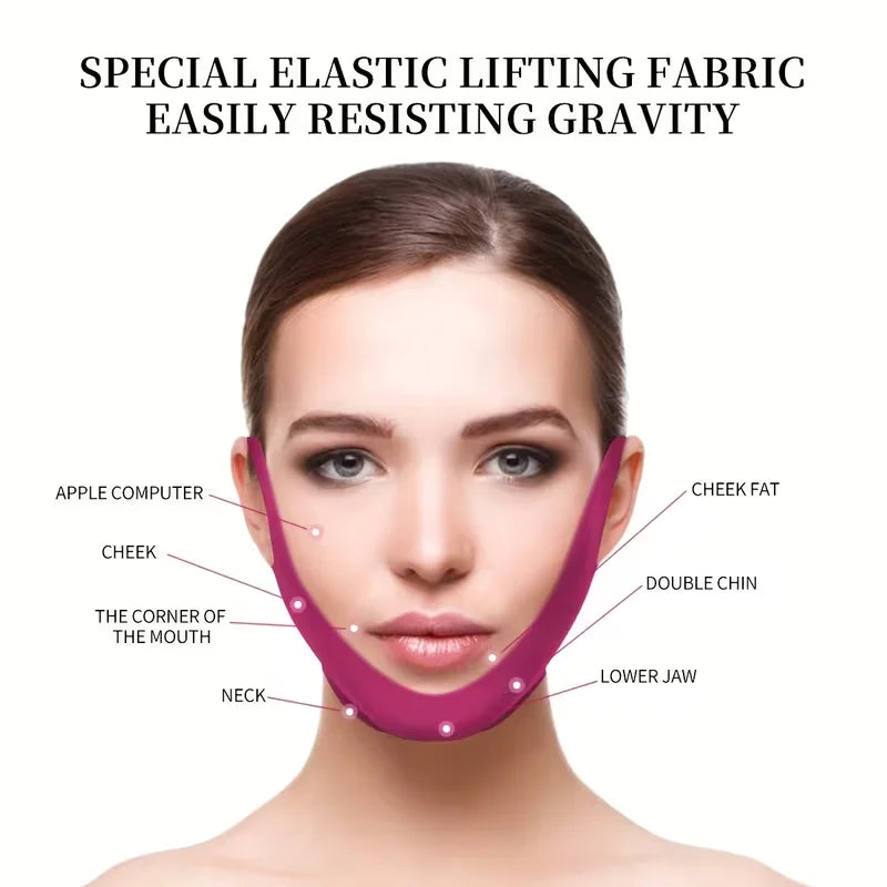 V Shaped Chin Strap Masks Gentle Non Irritating Fit Set Of 5