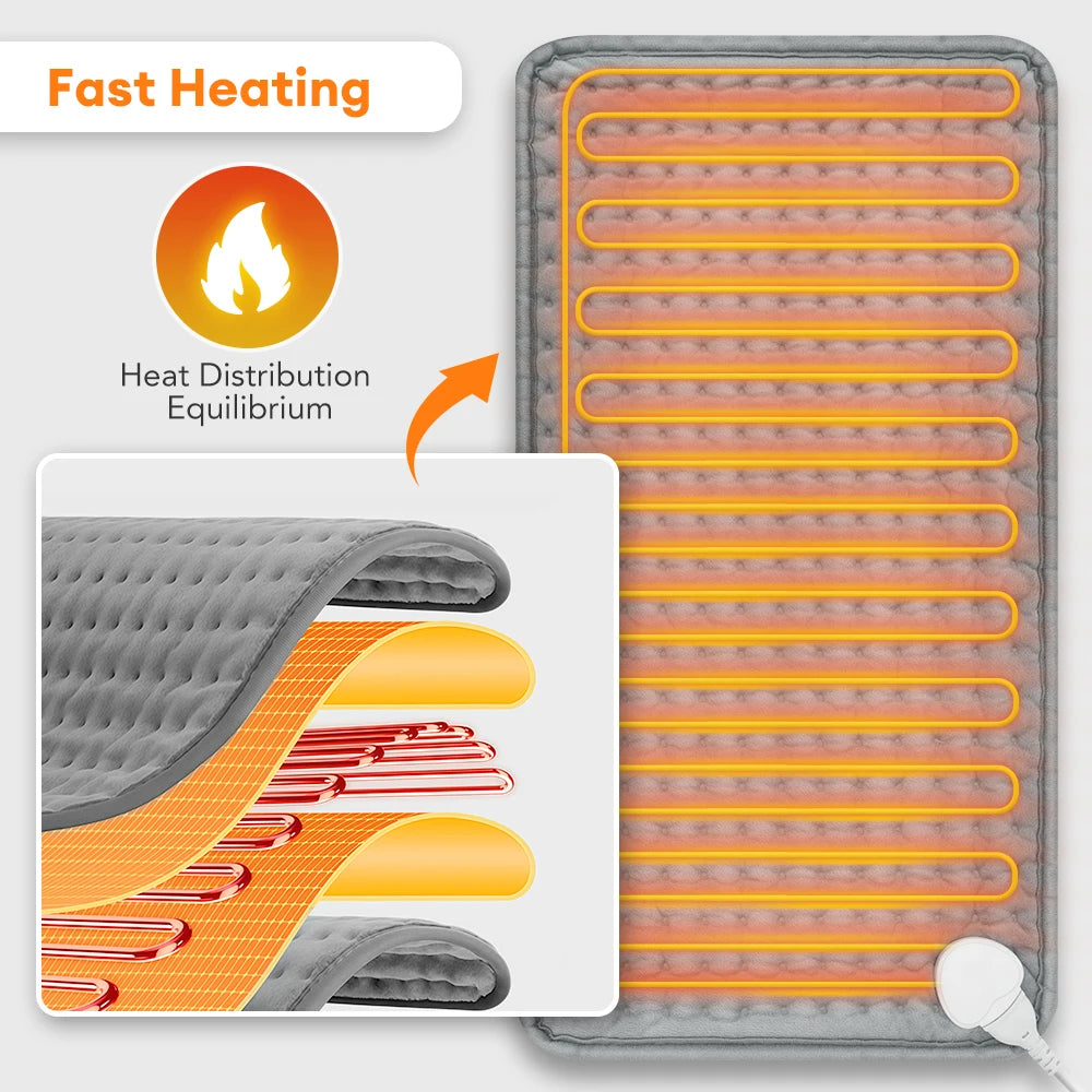 AFDEAL Electric Heating Pad 9 Level 4 Mode Timer Premium
