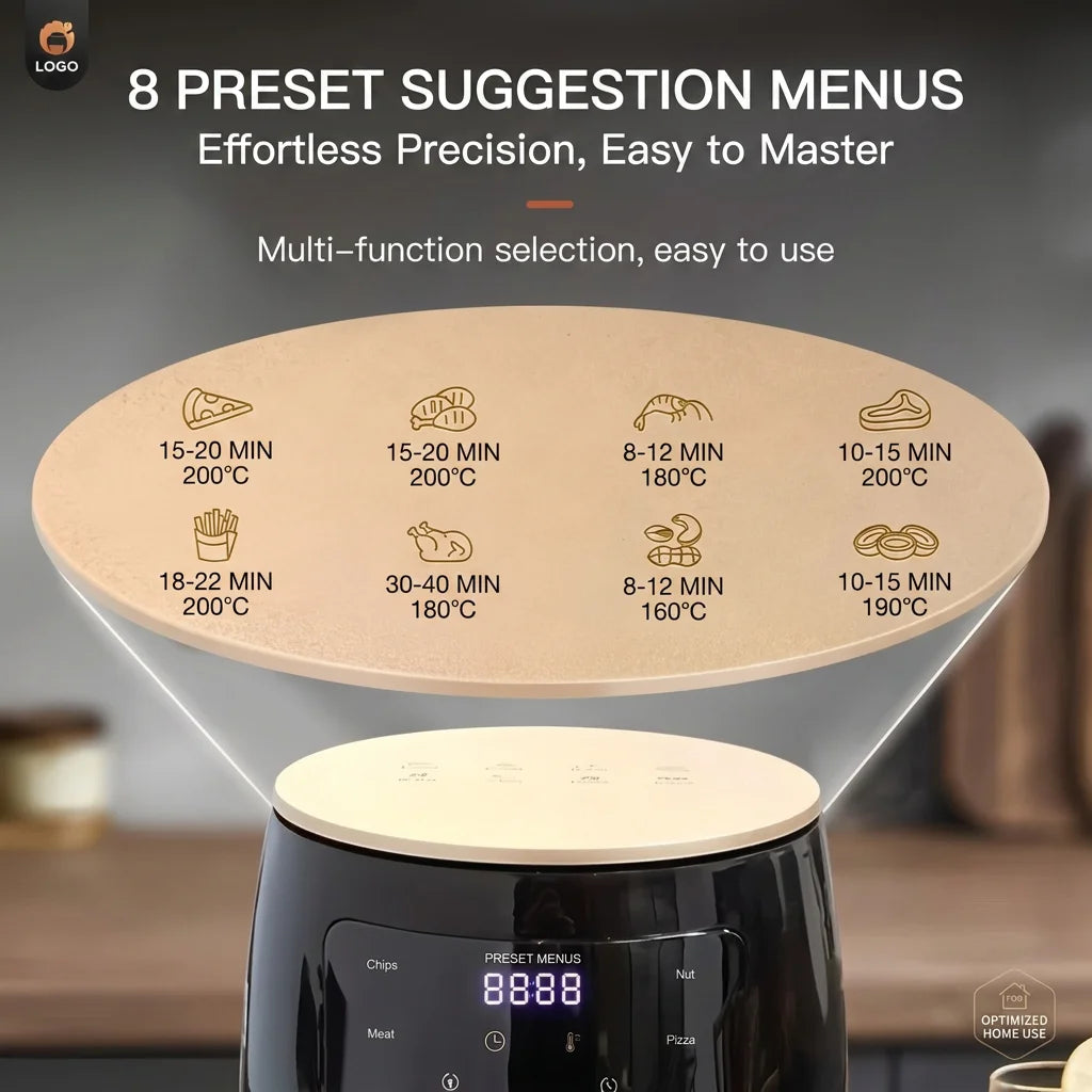 Multi-Function Air Fryer LED Touch Screen With American Plug