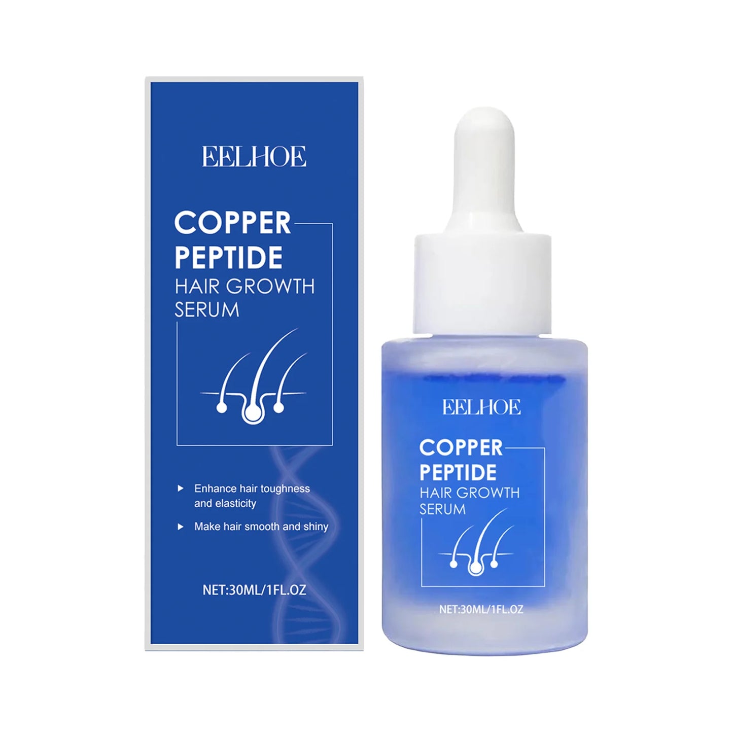 EELHOE Copper Peptide Hair Serum for Nourishing Roots and Growth
