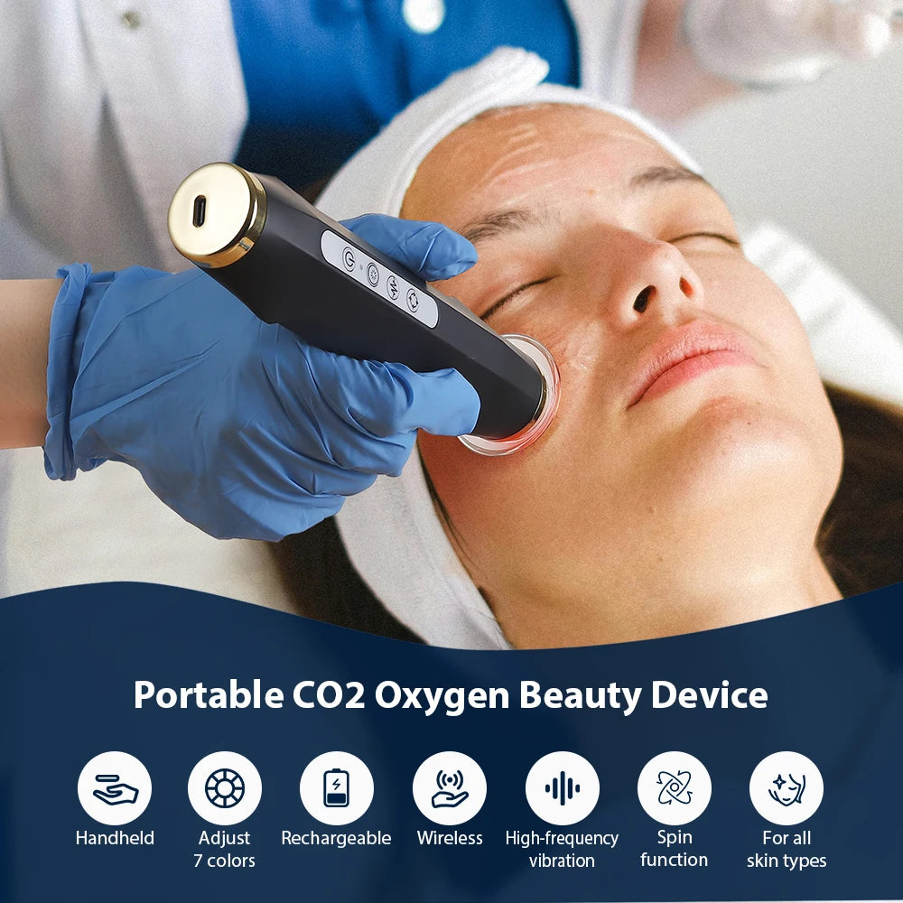 Iebilif Portable Co2 Oxygen Bubble Facial Hand Spa Device