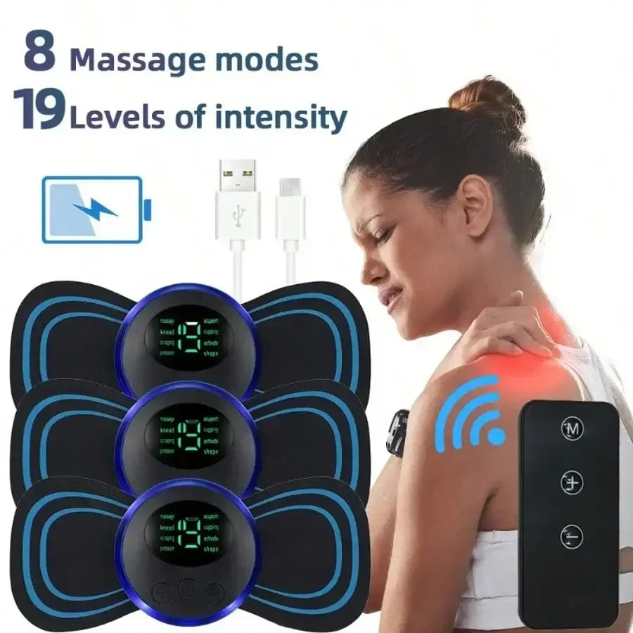 Electric Neck Massager Stimulator Cervical Back Pain Relief
