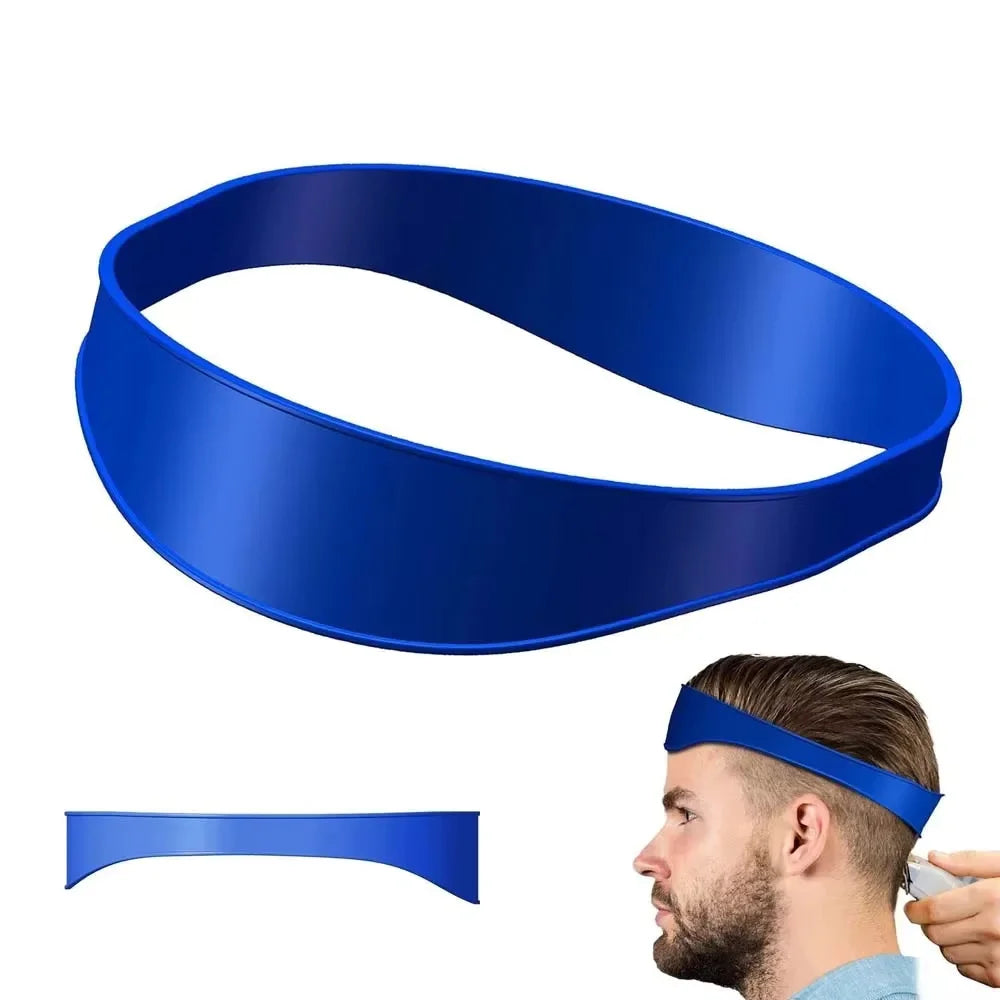 DIY Home Haircuts Curved Headband Silicone Neckline Shaving Template