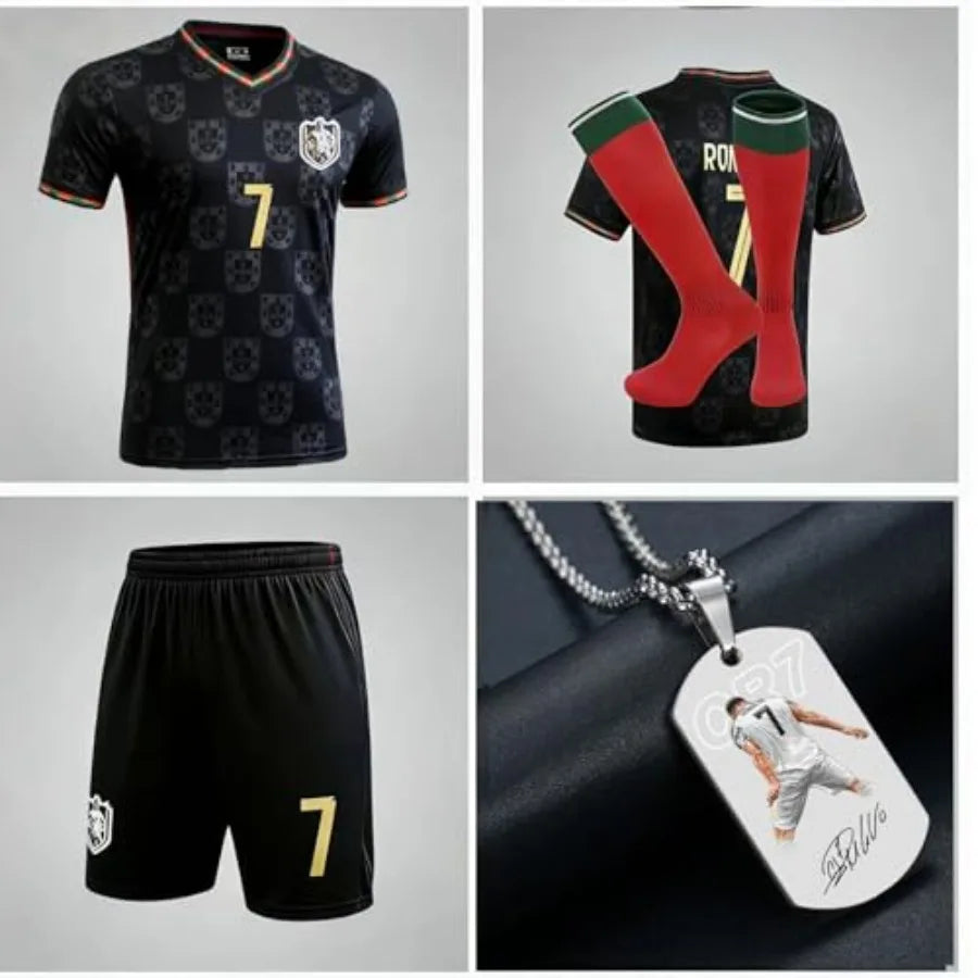 Soccer Jersey Set Uniform Kit Shirt Shorts Socks For Boys And Girls