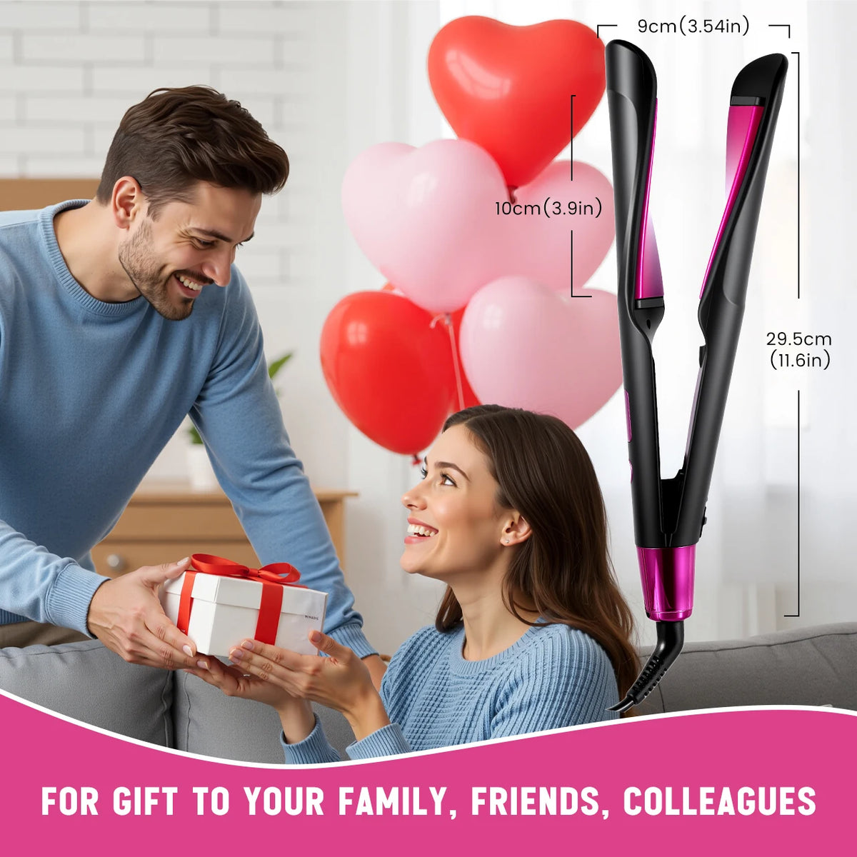 Haetteker Twisted Straightener And Curler Multi-Function Hair Tool
