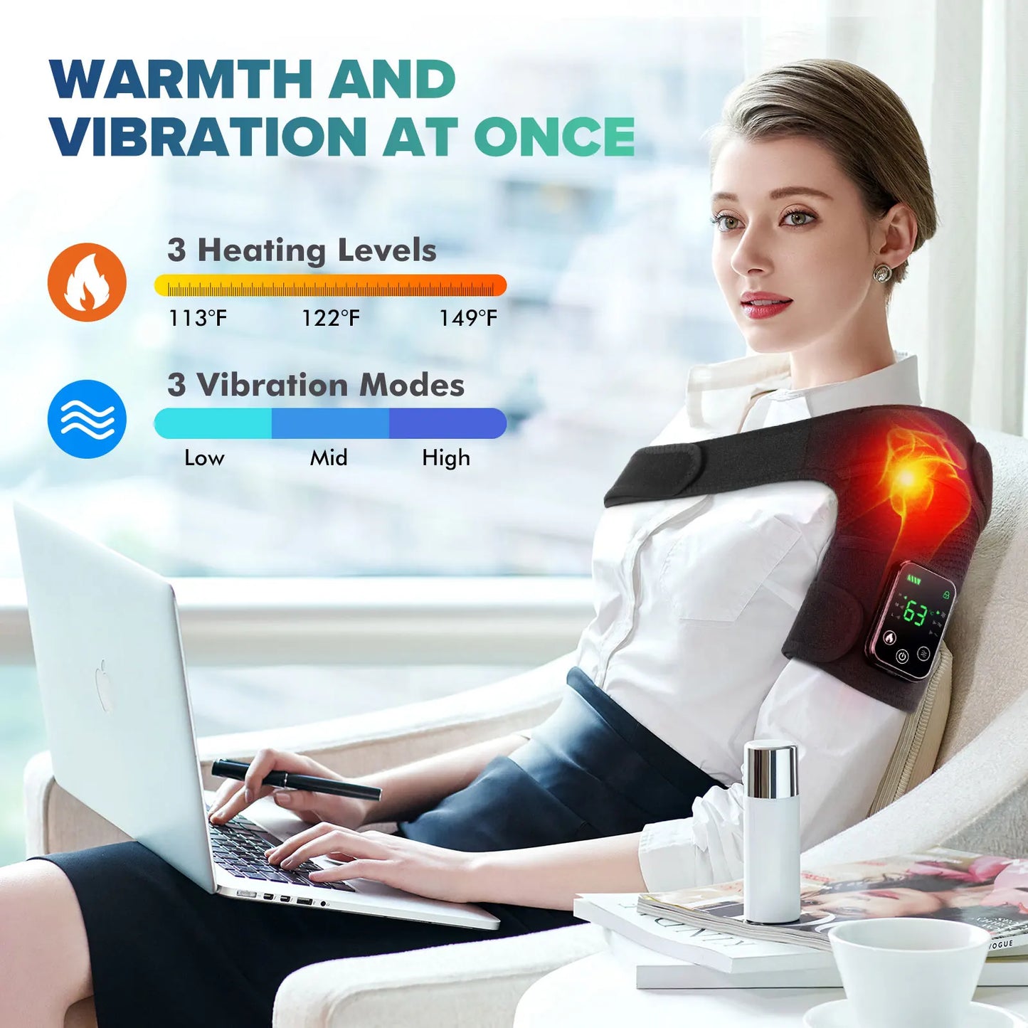 Hailicare Knee Heating Massager With Hot Compress And Vibration