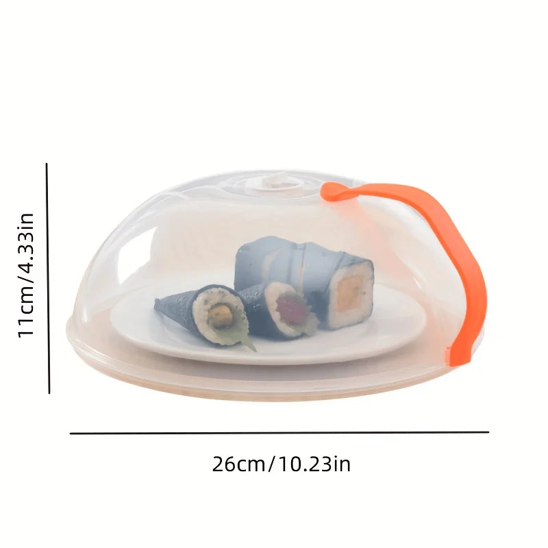 Microwave Food Cover Splash Proof With Steam Vents And Handle