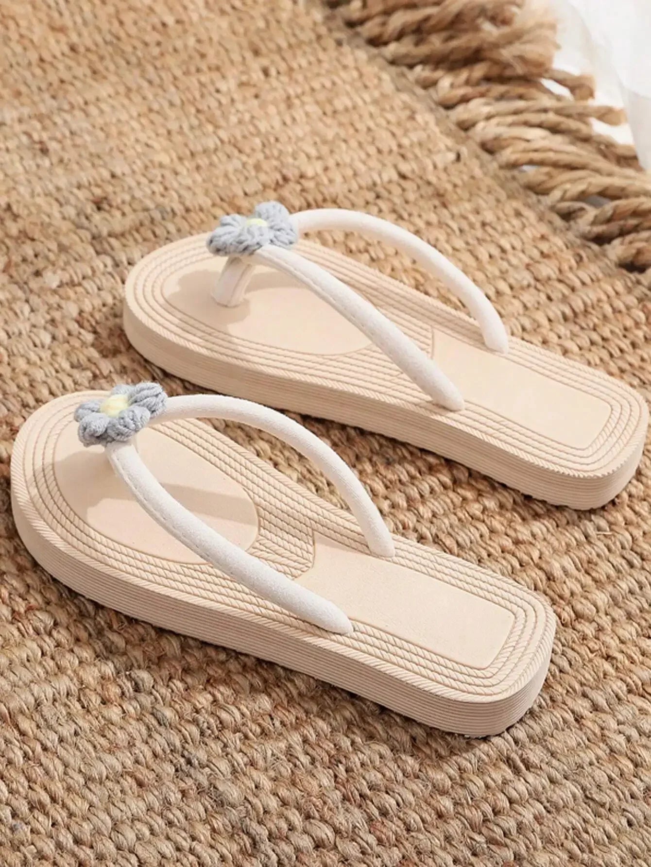 Women Flat Sandals Open Toe Flip Flops Beach Shoes Casual