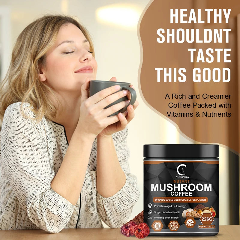Minch Lions Mane Mushroom Coffee With Reishi Cordyceps Turkey Tail