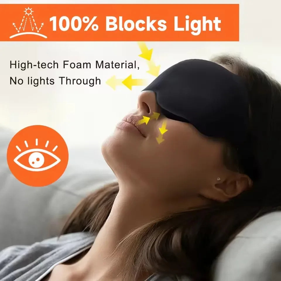 3D Contoured Sleep Mask Blocks Light