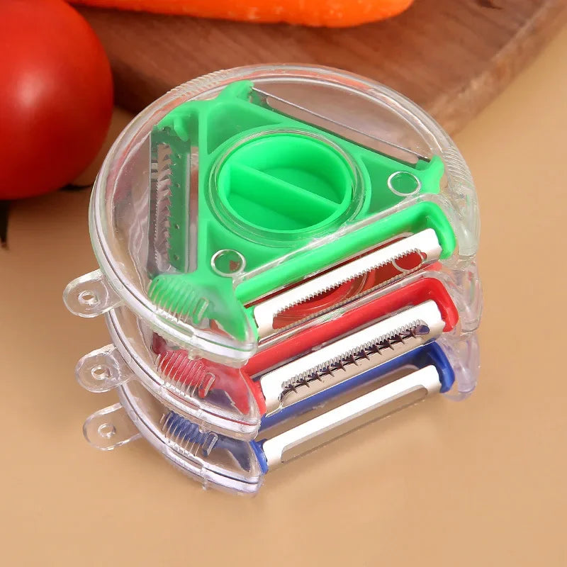 3 In 1 Magic Trio Peeler Set Slicer Shredder Cutter